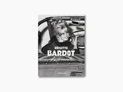Brigitte Bardot Intimate book cover showing Bardot in a vintage car