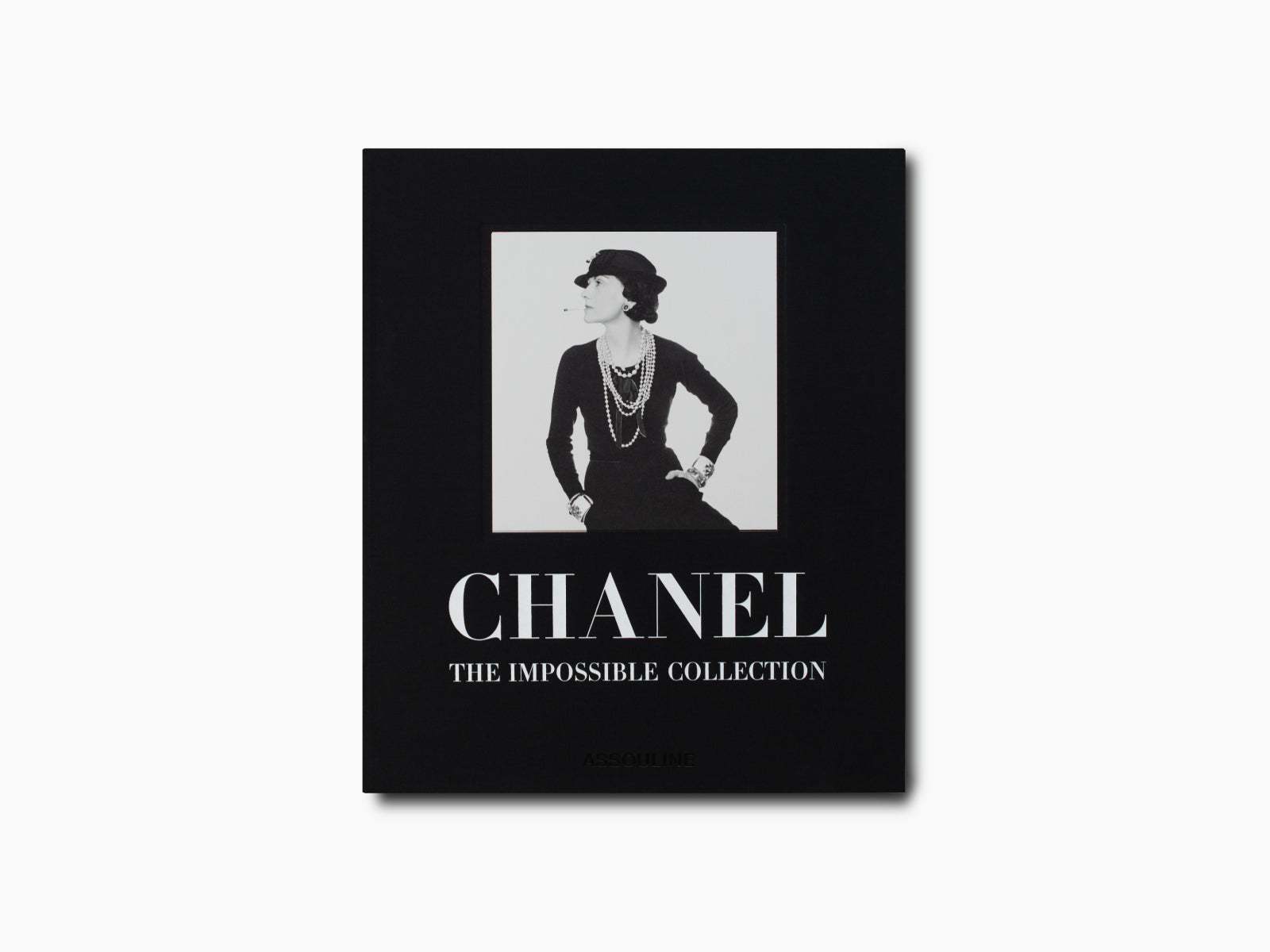 Chanel The Impossible Collection book cover in black featuring a classic portrait.