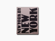 New York by New York book cover with bold black typography on a pink background.