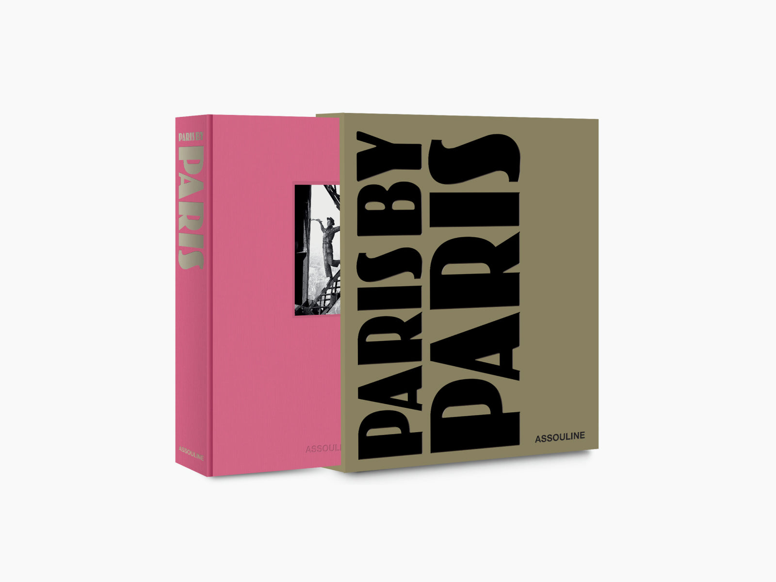 Beige Paris by Paris cover with bold black vertical typography and a pink left spine visible.