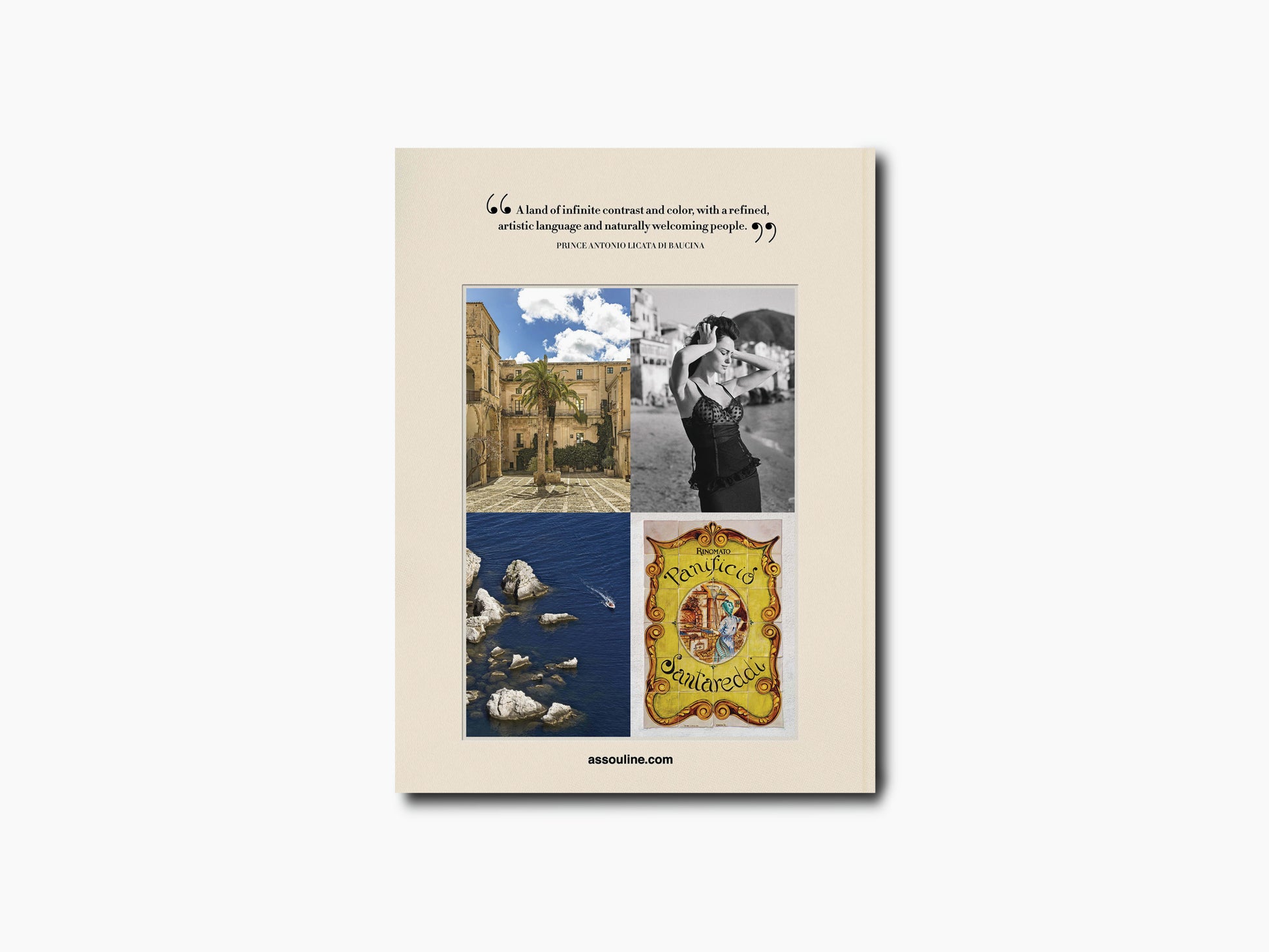 Sicily Honor collage poster showing four Sicily themed images including architecture, a dancer, rocky coast, and a vintage label.