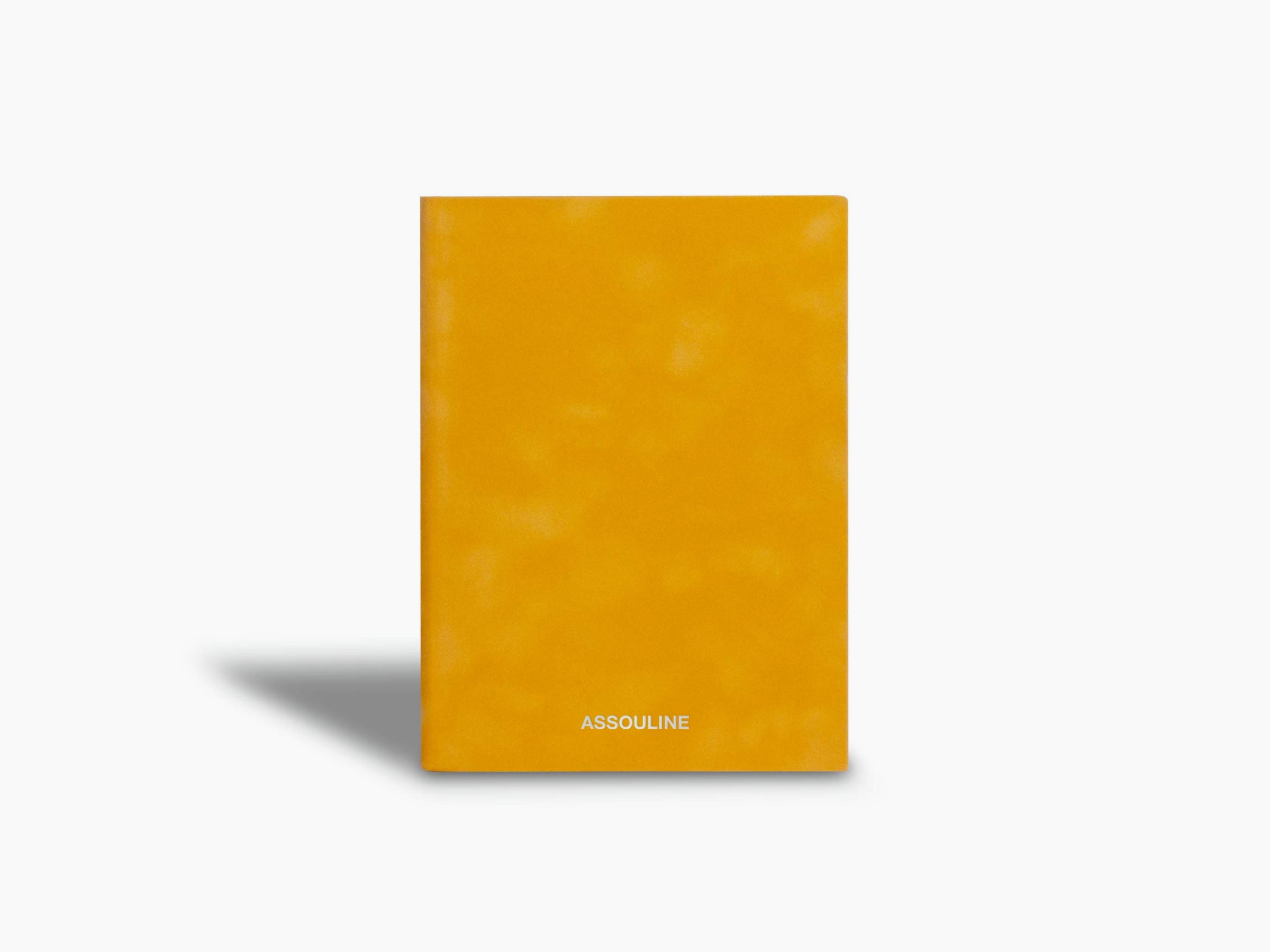 Orange Temptations notebook with Assouline logo at the bottom of the cover