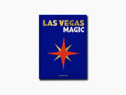 Blue Las Vegas Magic book cover in a three-quarter view with a bold star emblem.