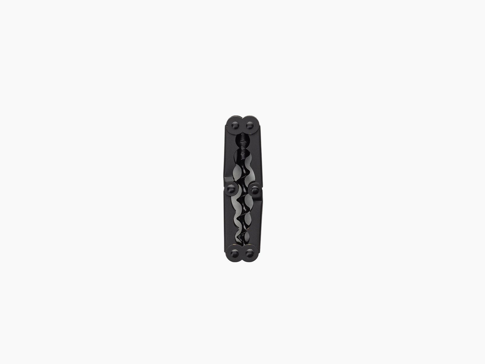 Folded Pocket Collector Black corkscrew in compact housing