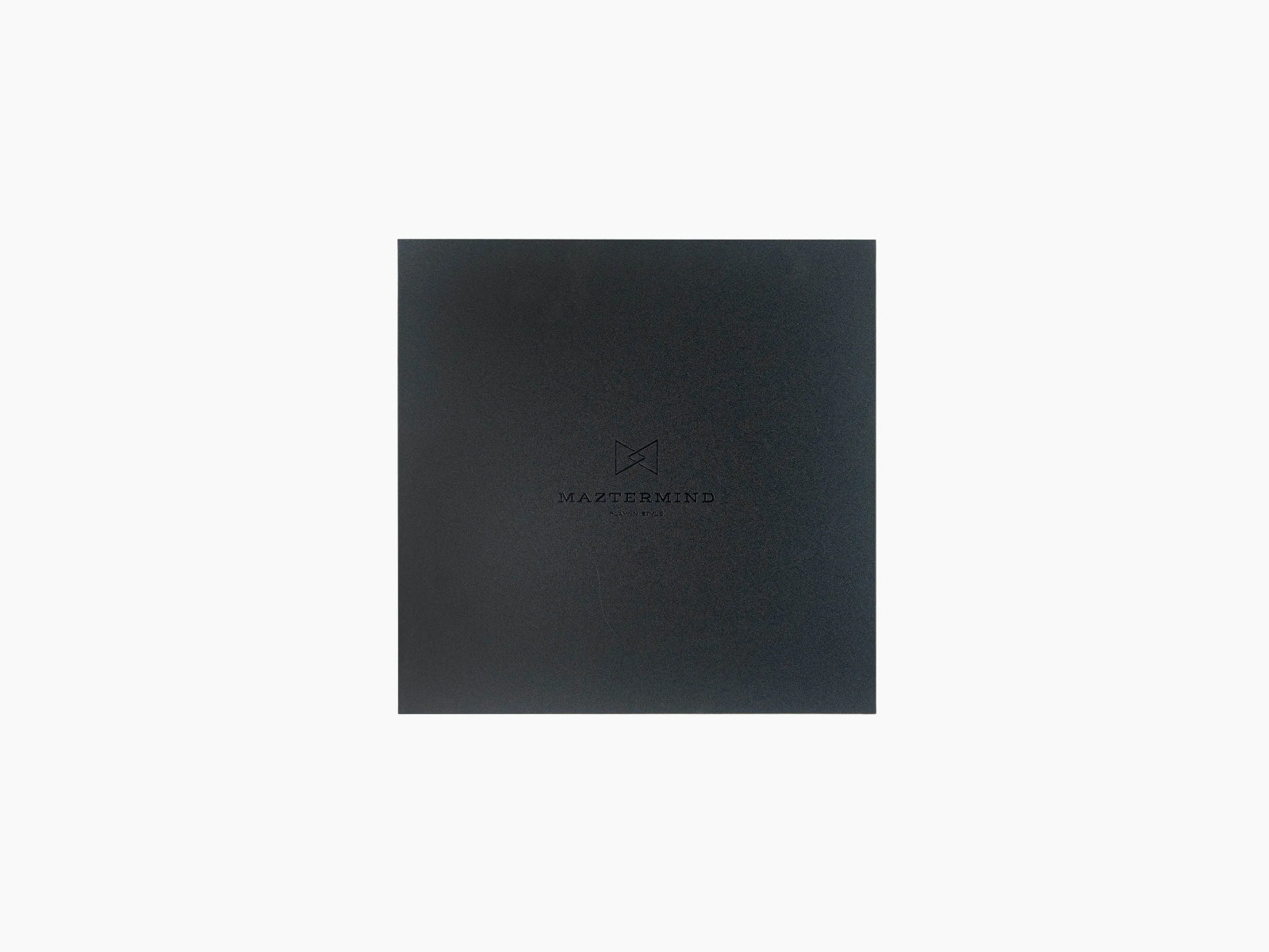 Dark presentation box with Maztermind branding centered on the lid.