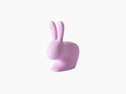 Baby Rabbit Chair in pink with smooth curves and bunny ears for kids.
