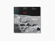 Cover of The NASA Archives 60 Years in Space showing an astronaut on the moon with a lunar landscape