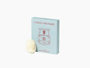 Pale blue Ernesto Cameo La Promeneuse box with a white wax cameo beside it.